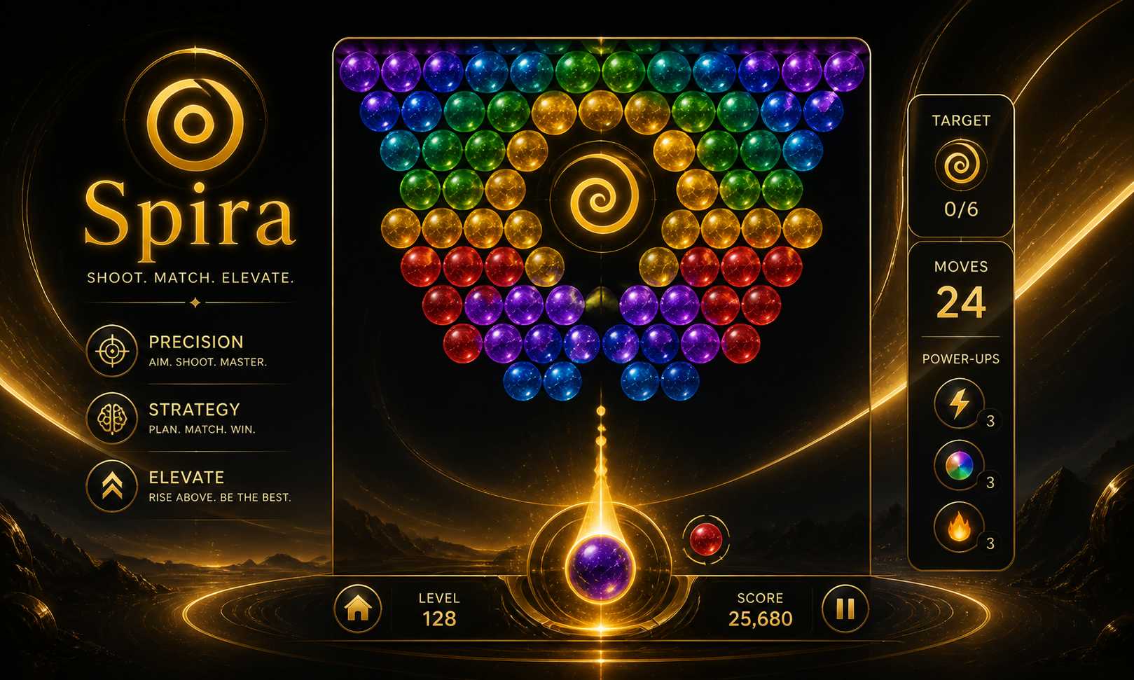 Spira Bubble Shoot — Shoot. Match. Elevate.